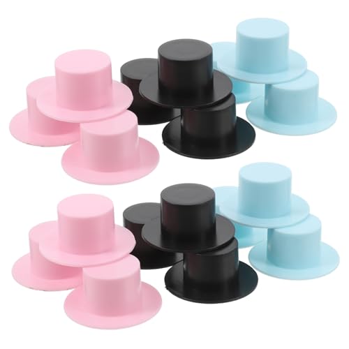 TOYANDONA 30 Stück Teiliges Mini Clownhut Bunte Kleine Filzhüte für Diy Basteln Weihnachtsmützen Puppenzubehör Mini Hüte für Partydeko Puppen Weihnachtsbaumgestaltung von TOYANDONA