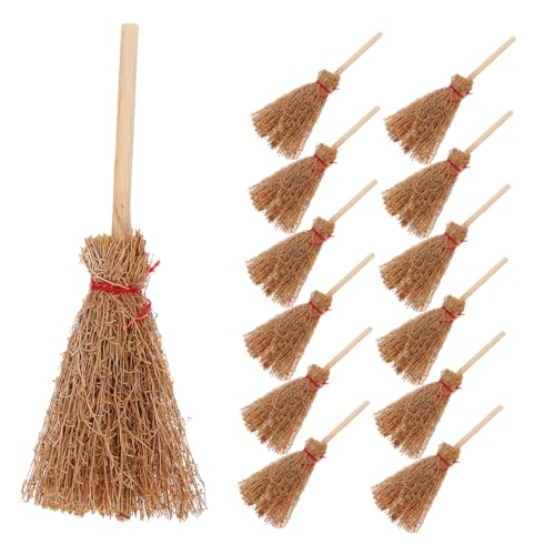 TOYANDONA 30 Stück Teiliges Mini Hexenbesen Maßstab Miniaturbesen für Puppenhaus Dekoration Realistische Handwerksbesen für Halloween Fairy Garden Bastelbedarf TOYANDONA 30 Stück Teiliges Mini Hexenbesen Maßstab Miniaturbesen für Puppenhaus Dekoration Realistische Handwerksbesen für Halloween Fairy Garden Bastelbedarf von TOYANDONA