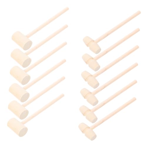 TOYANDONA 30stücke Holzhämmer Kleinkinder Mini-Hammer Lernspielzeug Aus Holz Hämmer Für Junge Mädchen Simulationswerkzeuge Handwerksspielzeug Für Meeresfrüchte Und Schalentiere von TOYANDONA