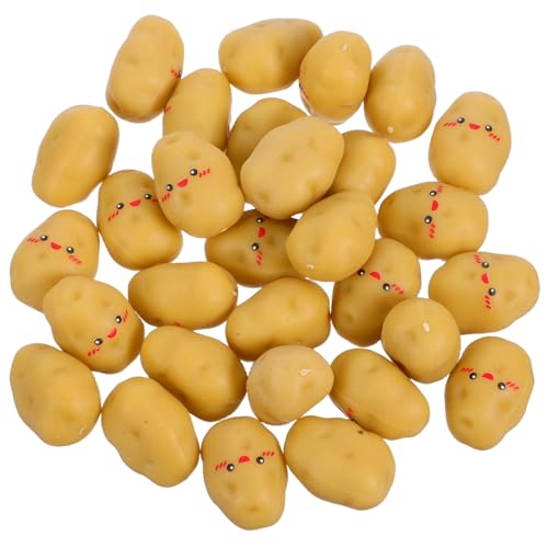 TOYANDONA 30 Stück Teiliges Mini Künstliche Kartoffeln aus Resin Realistische Kartoffelornamente Leichte Miniatur Dekofiguren für Party und Feiertagsdekoration Kompakte und Authentische TOYANDONA 30 Stück Teiliges Mini Künstliche Kartoffeln aus Resin Realistische Kartoffelornamente Leichte Miniatur Dekofiguren für Party und Feiertagsdekoration Kompakte und Authentische von TOYANDONA
