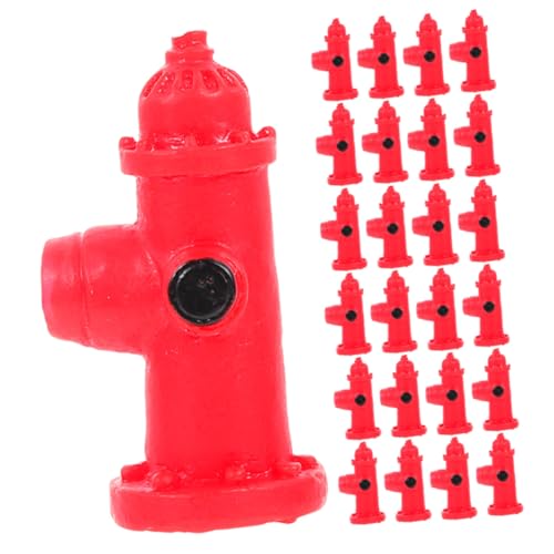 TOYANDONA 30 Stück Teiliges Miniatur Feuerhydrant aus Resin Realistische Puppenhaus Deko Vielseitige Mikro Landschaftsmodelle als Fotografie Requisiten und Kreative DIY Bastelaccessoires von TOYANDONA