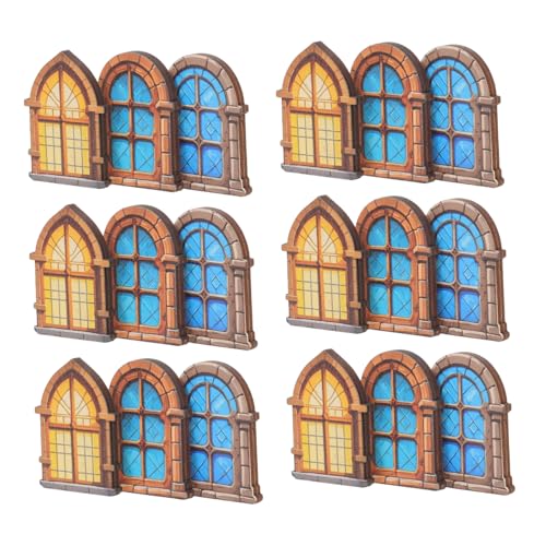 TOYANDONA 30 Stück Teiliges Miniatur Holzfenster für Puppenhäuser Langlebige DIY Fensterrahmen Realistische Spielhaus Dekoration Vielseitig Einsetzbar für Mikrolandschaften und Modellbau von TOYANDONA