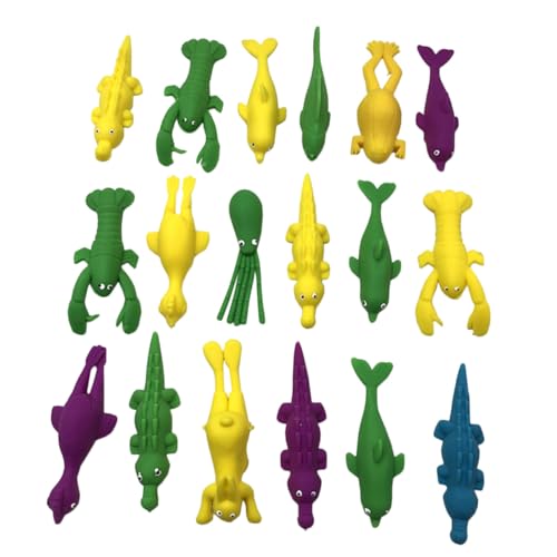 TOYANDONA 30 Stück Teiliges TPR Finger Tierischem Schleuderdesign Dehnbar und Sicher für Lustiges Indoor als Party mitgebsel für Mädchen und Jungen von TOYANDONA