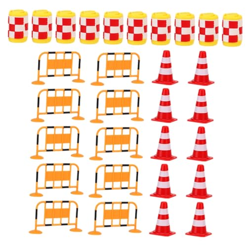 TOYANDONA 30 Stück Teiliges Verkehrsschilder Spielset für Robustes Leichtes Verkehrsabsperrungs mit Roten Leitkegeln Orangen Absperrgittern und Gelben Schutztonnen Vielseitig für und TOYANDONA 30 Stück Teiliges Verkehrsschilder Spielset für Robustes Leichtes Verkehrsabsperrungs mit Roten Leitkegeln Orangen Absperrgittern und Gelben Schutztonnen Vielseitig für und von TOYANDONA