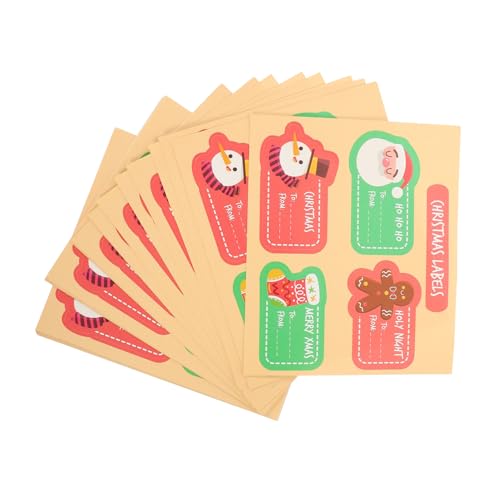 TOYANDONA 30 Stück Teiliges Weihnachtsaufkleber mit Weihnachtsmann und Schneemann Motiven Selbstklebend Vielseitig Einsetzbar als und Candy Tütenverschluss Weihnachtsdeko für Partys und von TOYANDONA