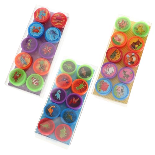 TOYANDONA 30 Teiliges Set Mit Cartoon Stempeln Partygeschenken Für Tintenstempel Stempel Leuchtstäbe Tierstempel Für Partytütenfüller Süßigkeiten Geburtstagsdekorationen Set von TOYANDONA