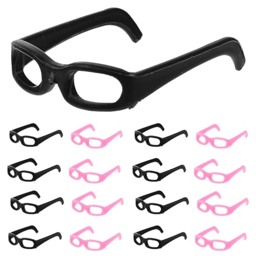 TOYANDONA 30 kleine Puppenbrillen für Puppen, Verkleidungsbrillen, Kunststoffrand, Miniaturbrille für Puppen, Kostüm-Zubehör TOYANDONA 30 kleine Puppenbrillen für Puppen, Verkleidungsbrillen, Kunststoffrand, Miniaturbrille für Puppen, Kostüm-Zubehör von TOYANDONA