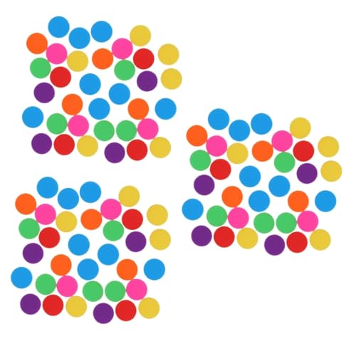 TOYANDONA 300 STK Kinder Lernen Spielzeug Bingo-Chips Zählen Bingo-Marker-Chips Bingochips Für Bingospiele Spielmarker-Chips Spiel-Bingo-Chips Transparente Farbzähler Waffel Lieferungen von TOYANDONA