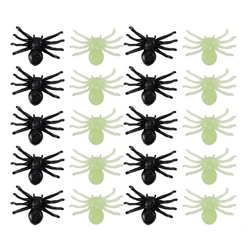 TOYANDONA 300 Stück Mini Plastik Halloween Spinnen Gruselige Dekorationen Leuchtende Spinnen Streich Spielzeug Gefälschte Spinne Party Requisiten TOYANDONA 300 Stück Mini Plastik Halloween Spinnen Gruselige Dekorationen Leuchtende Spinnen Streich Spielzeug Gefälschte Spinne Party Requisiten von TOYANDONA