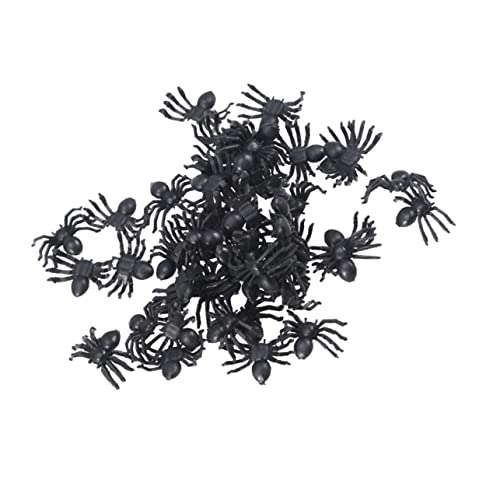 TOYANDONA 300 Stück Spinne Halloween Party Halloween Party Halloween halloweendeko Halloween-Dekoration Halloween Toys gefälscht Streich klein Dekorationen realistisch Black von TOYANDONA