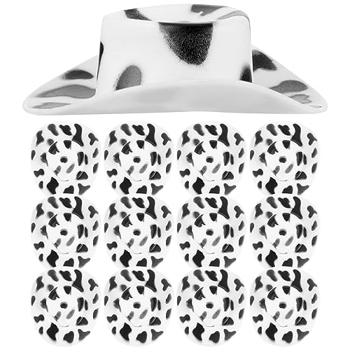 TOYANDONA 30St Cowboy-Hut Disco-Kugel-Cowboyhut rosafarbener Cowgirlhut weißer Cowgirlhut Mini-Cowboyhüte zum Basteln süßer Hexenhut kleine Hüte zum Basteln Mini-Miniatur-Hut Plastik von TOYANDONA