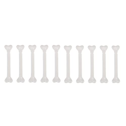 TOYANDONA 30St Halloween-Plastik klein Halloween-Schädel-Ornamente Halloween-Dekorationen zerreißen Tür Glühstock Halloween deko Halloween Decor Requisiten für Halloween Modell Knochen Weiß von TOYANDONA