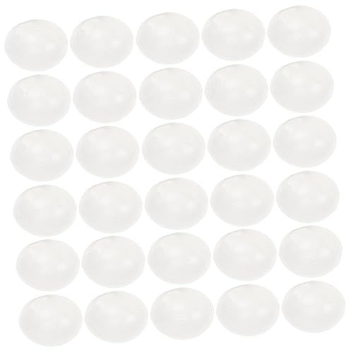 TOYANDONA 30St nachgeahmte Eier Ostereier bastelset Dekorative Eier Easter Presents gefälschte Hühnereier Eierkartons Graffiti-Eier selber Machen nachgeahmte Plastikeier Weiß von TOYANDONA