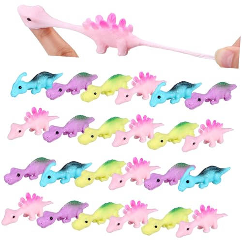 TOYANDONA 30Stücke Dehnbare Finger Mini Dino Figuren für Partytüten Sensorische für Spaß und Interaktion von TOYANDONA