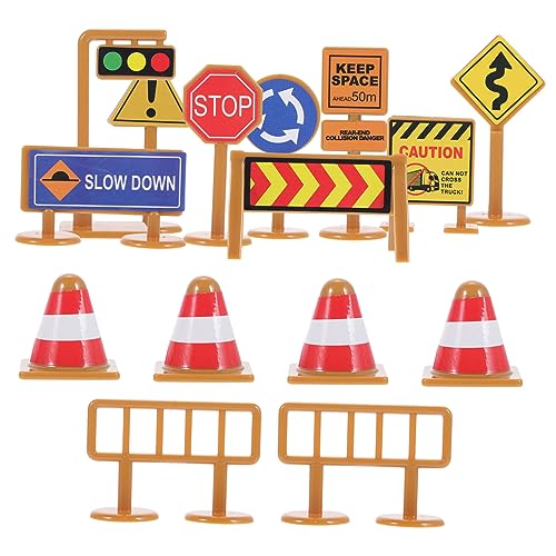 TOYANDONA 30Stücke Teiliges Verkehrsschild Spielzeugset für Verkehrszeichen aus Hochwertigem Material für Kreatives im Freien und Verkehrserziehung TOYANDONA 30Stücke Teiliges Verkehrsschild Spielzeugset für Verkehrszeichen aus Hochwertigem Material für Kreatives im Freien und Verkehrserziehung von TOYANDONA