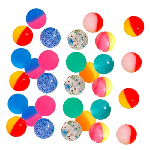 TOYANDONA 30st Kinder Hüpfball Hüpfbälle Spielen Federnde Gummibälle Gefälligkeiten Für Geburtstagsfeiern Dehnbares Spielzeug Für Kinder Plastik Kleinkind Requisiten Hohe Elastizität von TOYANDONA