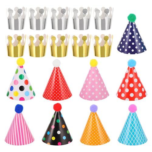 TOYANDONA 31 Stücke Kinder Geburtstagskappen Kinder Geburtstag Kopfschmuck Geburtstagsfeierbedarf TOYANDONA 31 Stücke Kinder Geburtstagskappen Kinder Geburtstag Kopfschmuck Geburtstagsfeierbedarf von TOYANDONA