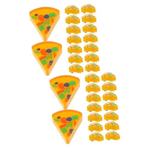 TOYANDONA 36 STK Pizzawagen zum Zurückziehen Mini-Reibungsautos Lauflernhilfe für Mädchen Spielzeuge Spielzeug für Mädchen Partygeschenke für Kleinkinder Baby-Partygeschenke kann Laufen LKW von TOYANDONA