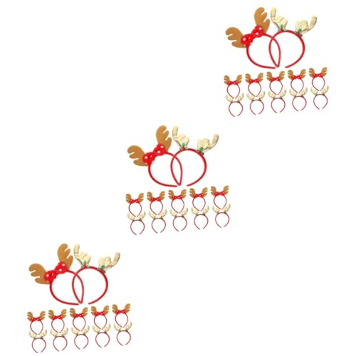 TOYANDONA 36 Stk Weihnachtsstirnbänder für frauen Hirschgeweih Stirnbänder Mädchen Stirnband Haargummis haarschmuck Weihnachtsstirnbänder für Mädchen Weihnachtshaarband Cosplay Kopfbedeckung von TOYANDONA