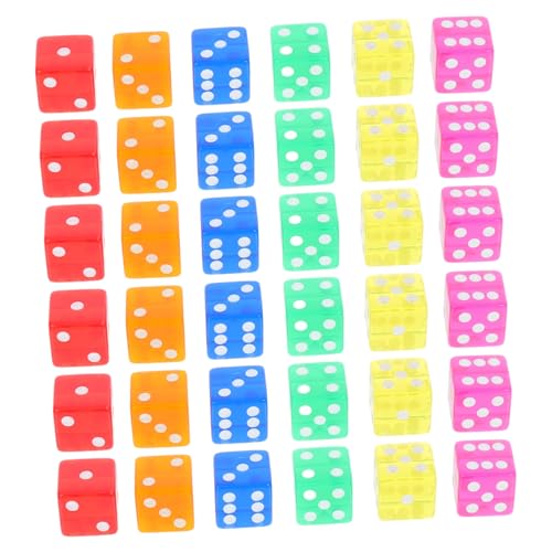 TOYANDONA 36 Stück Seitige Acrylspielwürfel für Lehrzwecke Brettspiele Partyunterhaltung und Stacking Aktivitäten für Mathematische Übungen und Vielseitige Spiele TOYANDONA 36 Stück Seitige Acrylspielwürfel für Lehrzwecke Brettspiele Partyunterhaltung und Stacking Aktivitäten für Mathematische Übungen und Vielseitige Spiele von TOYANDONA
