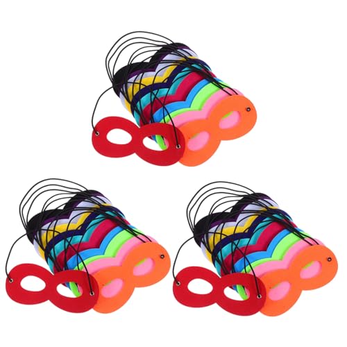 TOYANDONA 36 Stück Teiliges Masken für Weiche Atmungsaktive Augenmasken mit Verstellbarem Gummiband für Geburtstag Halloween Karneval Cosplay Party und Verkleidungsspiel von TOYANDONA