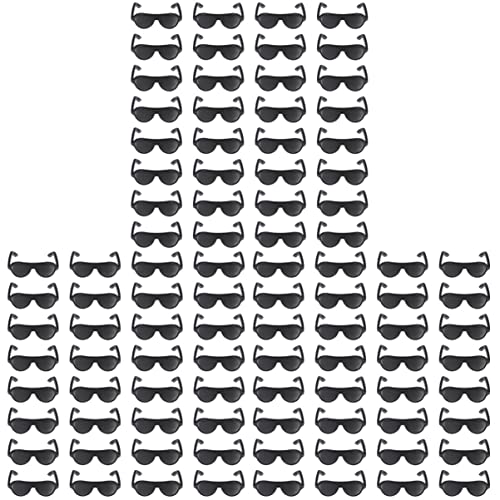 TOYANDONA 360 Stk Mini-Sonnenbrille spielhaus zubehör draußen spielhaus accessoires Puppensonnenbrille schwarz Miniaturdekoration kostüme für baby Spielzeug für Kleinkinder Brille Spielzeug von TOYANDONA