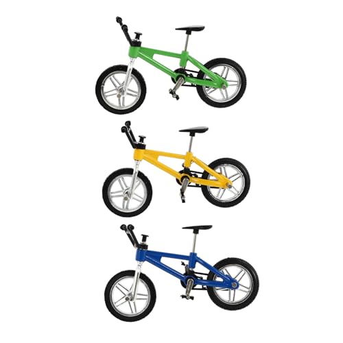TOYANDONA 3Sätze Mini Finger Bike Modell Aus Legierung Teiliges Für Realistische Farben Und Handwerkskunst Kreativität Und Stressabbau von TOYANDONA