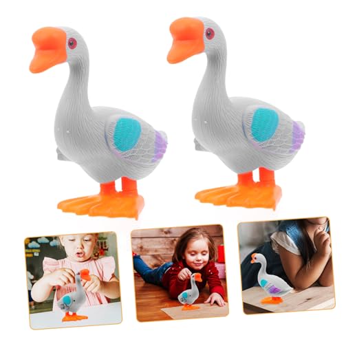 TOYANDONA 3St Aufzieh Gänselaufspielzeug Kleinkindspielzeug Tierspielzeug aufziehen Spiele für kinderspielzeug kreatives Uhrwerk Gans Abs Grey von TOYANDONA