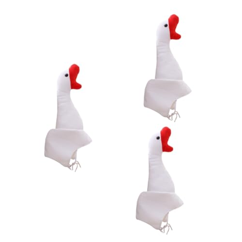 TOYANDONA 3St Cartoon-Hut Plüsch Kostüm ausgestopft Neuheit Hüte Gans Cosplay Hut Plüschtiermasken lustige kopfbedeckung lustige spielzeug Cosplay-Kopfbedeckung Gänsekappe Weiß TOYANDONA 3St Cartoon-Hut Plüsch Kostüm ausgestopft Neuheit Hüte Gans Cosplay Hut Plüschtiermasken lustige kopfbedeckung lustige spielzeug Cosplay-Kopfbedeckung Gänsekappe Weiß von TOYANDONA
