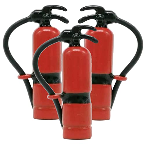 TOYANDONA 3St Feuerlöscher Multifunktions-Taschenlampe Gehäuseteile Weihnachtsstern Edelsteine Saxophon Dollhouse Decor Mini-Hausverzierung Mikrolandschaftsmodelle Legierung rot von TOYANDONA