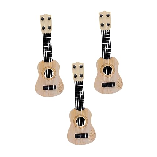 TOYANDONA 3St Gitarrenmodell Kleinkind-Ukulele Akustikgitarre für Kinder Spielzeug Modelle Gitarre für Anfänger Instrumente der Früherziehung Mini Musikinstrument Werkzeug Baby Plastik von TOYANDONA