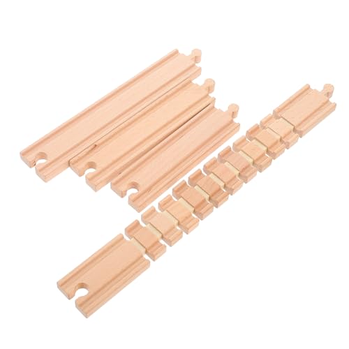 TOYANDONA 3St Gleisbausteine holzeisenbahn für holzzug züge holzspielzeug Zug Bahngleisblöcke Zubehör für den Bahnausbau Gleise der Zugszene Beige TOYANDONA 3St Gleisbausteine holzeisenbahn für holzzug züge holzspielzeug Zug Bahngleisblöcke Zubehör für den Bahnausbau Gleise der Zugszene Beige von TOYANDONA