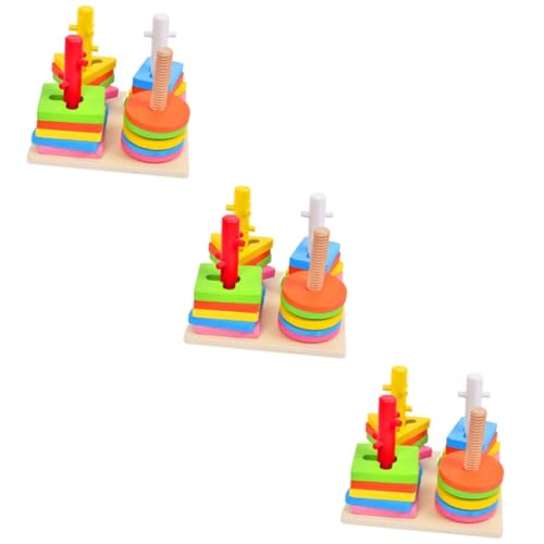 TOYANDONA 3st Spielzeug Für Kinder Kidcraft-spielset Farbspielzeug Kleinkind+Spielzeug Formerkennungsspielzeug Holzkugel Spielzeug Für Kleinkinder Spielzeuge Hölzern Baby Zwinge Puzzle von TOYANDONA