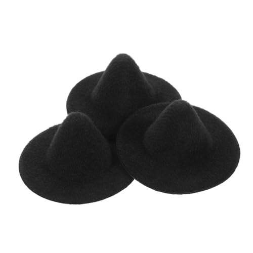 TOYANDONA 3-teiliges Hutset Für Puppen Halloween-bastelset Miniatur-hexenhut Schwarz 6 cm Puppenhaus-zubehör TOYANDONA 3-teiliges Hutset Für Puppen Halloween-bastelset Miniatur-hexenhut Schwarz 6 cm Puppenhaus-zubehör von TOYANDONA