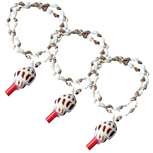 TOYANDONA 3St Muschelpfeife für kinderspielzeug party zubehör svarowksy halskette osterpräsent toy set draußen am lautesten pfeifen Party-Krachmacher Hülse von TOYANDONA