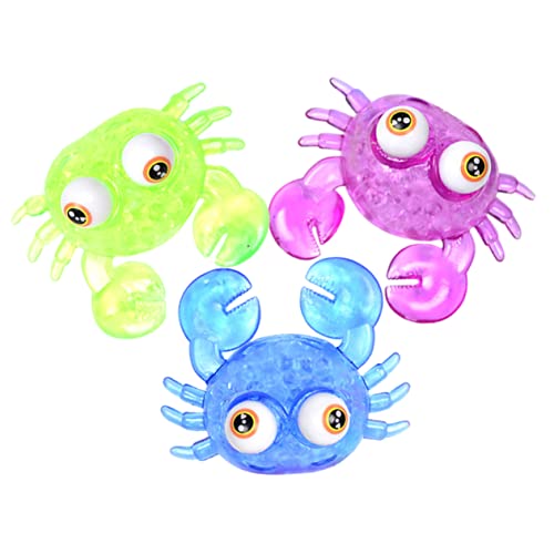 TOYANDONA 3St Prise Musik für kinderspielzeug Antistress Erwachsenen Tricky krabbenförmiges Quetschspielzeug Kompaktes Angstspielzeug von TOYANDONA