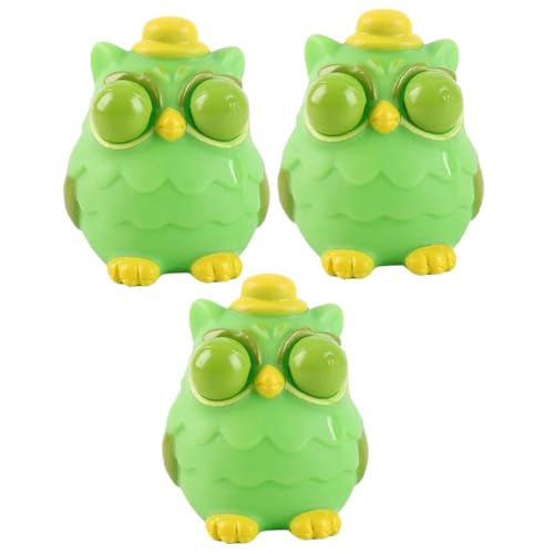 TOYANDONA 3St Prise Musik für kinderspielzeug Sensory Toy spielsachen für Erwachsene Fun Toy kleine Quetschspielzeuge Squeeze- für Angst PVC Green von TOYANDONA