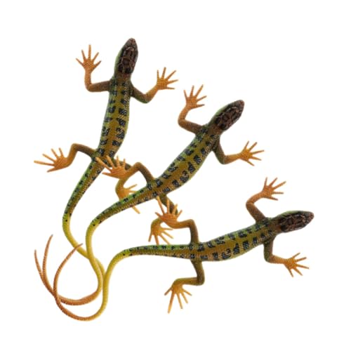 TOYANDONA 3St Schlangen-Eidechsenskink Gecko Schlangenspielzeug Eidechsenspielzeug für realistische gefälschte Eidechsen Dehnbare Tierfigur kleine Eidechsenfiguren Plastik TOYANDONA 3St Schlangen-Eidechsenskink Gecko Schlangenspielzeug Eidechsenspielzeug für realistische gefälschte Eidechsen Dehnbare Tierfigur kleine Eidechsenfiguren Plastik von TOYANDONA