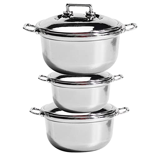 TOYANDONA 3St Simulierter Suppentopf küchenspielzeug für Kitchen Toys for Kinderkochgeschirr Mini-Kochtopf Mini-Puppenhausmöbel Ornamente Miniaturtöpfe dekorative Herde Legierung TOYANDONA 3St Simulierter Suppentopf küchenspielzeug für Kitchen Toys for Kinderkochgeschirr Mini-Kochtopf Mini-Puppenhausmöbel Ornamente Miniaturtöpfe dekorative Herde Legierung von TOYANDONA
