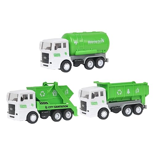 TOYANDONA 3St Spielzeugauto für Kinderfahrzeuge Kinderspielzeug -Dump-Auto- zum Sortieren von Müll Automodell müllreinigungswagen Plastik Green TOYANDONA 3St Spielzeugauto für Kinderfahrzeuge Kinderspielzeug -Dump-Auto- zum Sortieren von Müll Automodell müllreinigungswagen Plastik Green von TOYANDONA