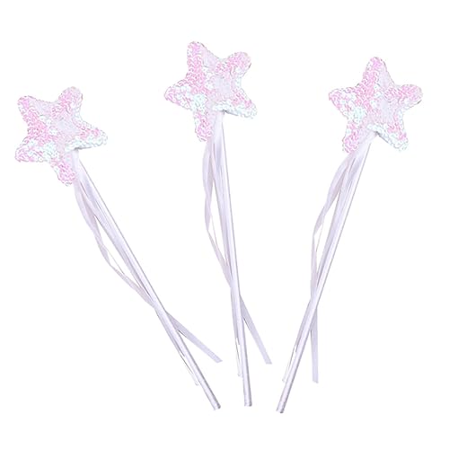 TOYANDONA 3St Zauberstab Dekorationen Märchenpuppen rosa Schleife funkeln Fee Zubehör Fairy Wand kinderkostüme Glitter Flashes Foto-Requisite Feenstöcke für Mädchen Stoff Weiß TOYANDONA 3St Zauberstab Dekorationen Märchenpuppen rosa Schleife funkeln Fee Zubehör Fairy Wand kinderkostüme Glitter Flashes Foto-Requisite Feenstöcke für Mädchen Stoff Weiß von TOYANDONA