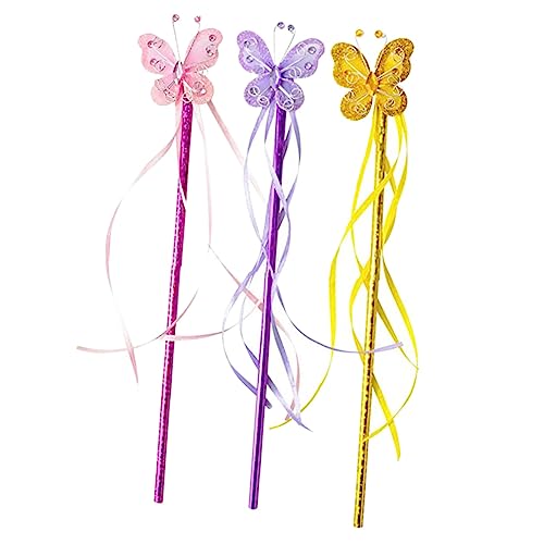TOYANDONA 3St Zauberstab Mädchenpartydekorationen Bausätze Kinderspielzeug fall funkeln fairy wand für Fee klebt Requisiten Mädchen Schmetterlinge Fee Sticks PVC TOYANDONA 3St Zauberstab Mädchenpartydekorationen Bausätze Kinderspielzeug fall funkeln fairy wand für Fee klebt Requisiten Mädchen Schmetterlinge Fee Sticks PVC von TOYANDONA