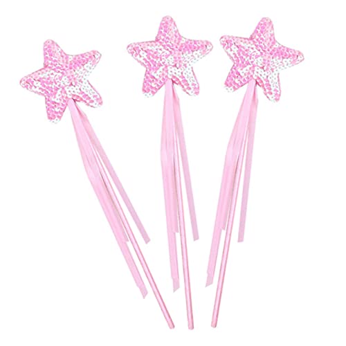 TOYANDONA 3St Zauberstab Massenspielzeug für Kinder Sternförmige Feenstäbe Sternenfee Zauberstäbe Kinderfeenstöcke Fairy Wand kinderspielzeug Foto-Requisite dekorativer Feenstab Stoff Rosa TOYANDONA 3St Zauberstab Massenspielzeug für Kinder Sternförmige Feenstäbe Sternenfee Zauberstäbe Kinderfeenstöcke Fairy Wand kinderspielzeug Foto-Requisite dekorativer Feenstab Stoff Rosa von TOYANDONA