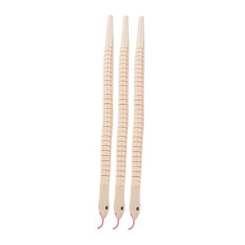 TOYANDONA 3Stücke Holzschlangen Flexibles Bastelspielzeug aus Natürlichem Holz Tiermodell für Kreative Aktivitäten für Eltern für Rollenspiele TOYANDONA 3Stücke Holzschlangen Flexibles Bastelspielzeug aus Natürlichem Holz Tiermodell für Kreative Aktivitäten für Eltern für Rollenspiele von TOYANDONA