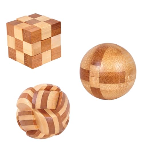 TOYANDONA 3Stücke Ming Lock aus Teiliges Puzzle für Fördert und Eltern Junge Mädchen Interaktion Sicheres und Langlebiges Holzspielzeug für Kreative Herausforderungen TOYANDONA 3Stücke Ming Lock aus Teiliges Puzzle für Fördert und Eltern Junge Mädchen Interaktion Sicheres und Langlebiges Holzspielzeug für Kreative Herausforderungen von TOYANDONA