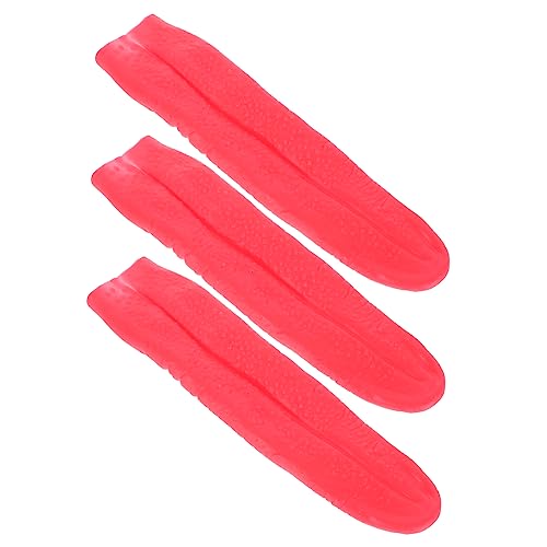 TOYANDONA 3Stücke Rote Lange Requisiten für Halloween Kreative Cosplay Zubehör für Kostümpartys Gruselige Halloween Dekoration Hochwertige Langlebige Materialien von TOYANDONA