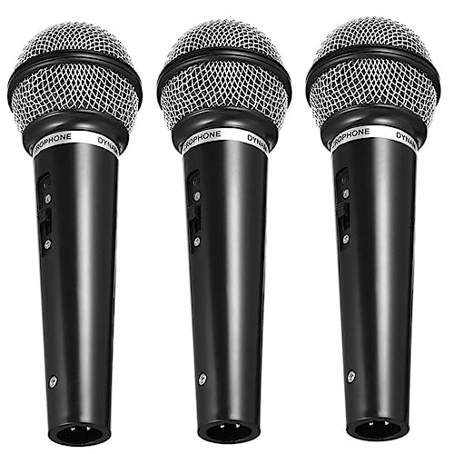 TOYANDONA 3Stücke Spielmikrofone für Robustes Leichtes Design für Partys und Auftritte Bühnenrequisite für Jungen für Karaoke und Geburtstagsfeiern von TOYANDONA
