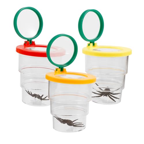 TOYANDONA 3Stücke Teiliges Insektenbeobachtungsset mit Vergrößerungsglas Insektenbehälter für Sammeln und Studieren von Insekten Pflanzen und Mineralien TOYANDONA 3Stücke Teiliges Insektenbeobachtungsset mit Vergrößerungsglas Insektenbehälter für Sammeln und Studieren von Insekten Pflanzen und Mineralien von TOYANDONA