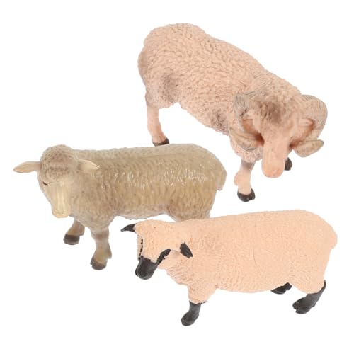 TOYANDONA 3 Stücke Schaf Spielzeug Satz Realistisches Schafmodell aus Kunststoff Pädagogisches Tiermodell für Kinder Dekorative Schaffiguren für Zuhause für Schule und Spiel TOYANDONA 3 Stücke Schaf Spielzeug Satz Realistisches Schafmodell aus Kunststoff Pädagogisches Tiermodell für Kinder Dekorative Schaffiguren für Zuhause für Schule und Spiel von TOYANDONA