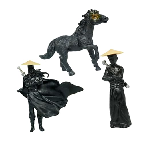 TOYANDONA 3pcs Statue Mini Action Figur Knight Chinese Swordman Antike Japanische Krieger Figuren Spielzeug Figuren Dashboard Coole Autozubehör Schwarz TOYANDONA 3pcs Statue Mini Action Figur Knight Chinese Swordman Antike Japanische Krieger Figuren Spielzeug Figuren Dashboard Coole Autozubehör Schwarz von TOYANDONA